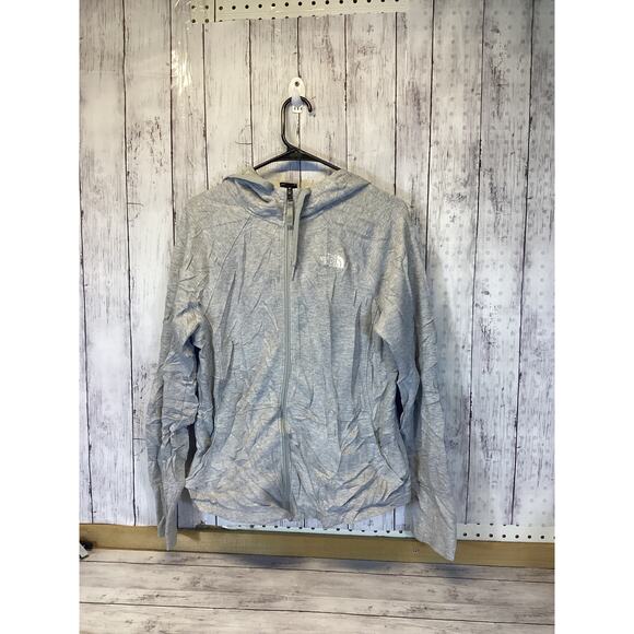 The North Face Jackets & Blazers - The North Face Women’s Lightweight Gray Hooded Jacket Large Long Sleeve